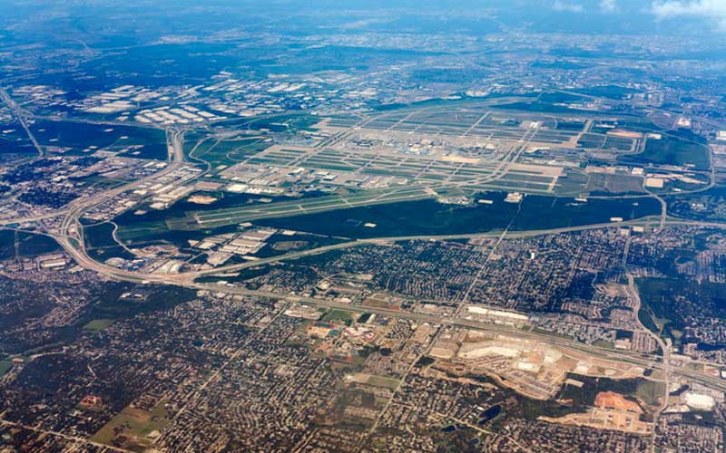 Dallas/Fort Worth airport, seen from the air. Credit: iStock/Getty Images