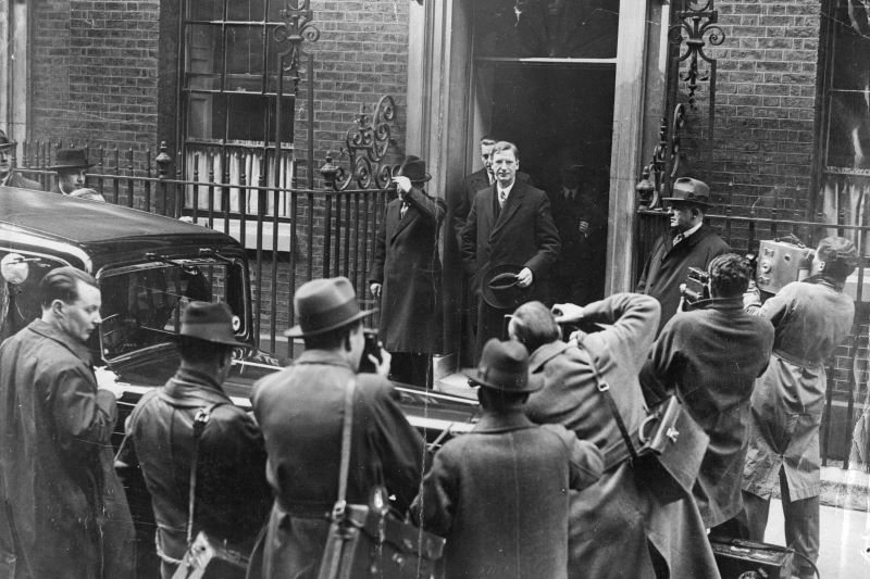 25th April 1938: First Taoiseach of the Republic of Ireland Eamon de Valera (1882 - 1975) leaving 10 Downing Street in London after signing the Anglo-Irish Trade Agreement. (Getty Images)