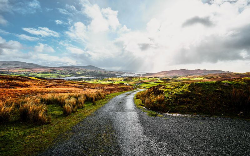 An Irish blessing - "May the road rise to meet you."