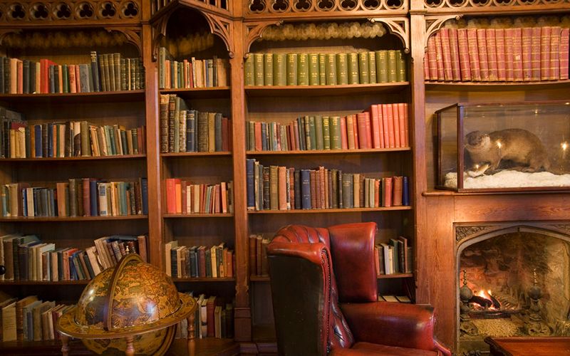 The library at Kinnity Castle. Photo: Tourism Ireland