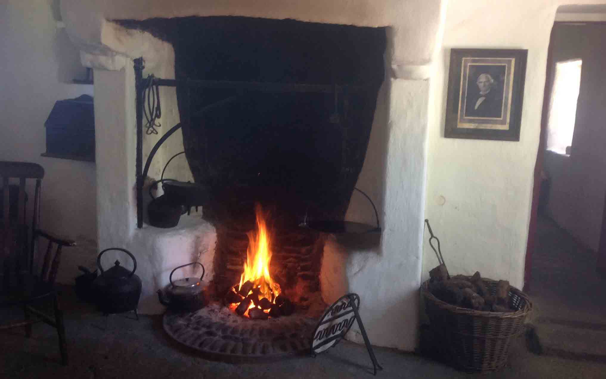 Keeping the home fires burning in Co. Fermanagh. Plan to spend some time in front of a peat fire when you visit Ireland!