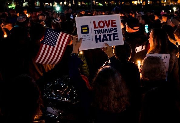 Candlelight vigil in front of the White House for the victims of the shooting at the Tree of Life Synagogue in Pittsburgh. Credit: ANDREW CABALLERO-REYNOLDS/AFP/Getty Images