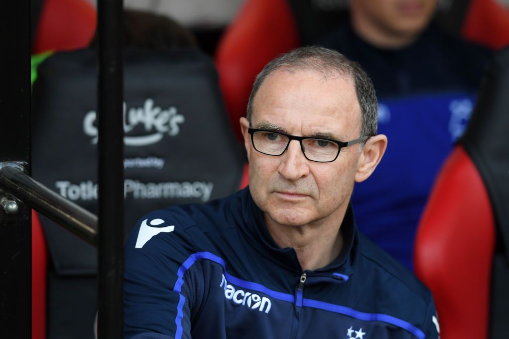 Martin O'Neill, Manager of Nottingham Forest looks on prior to the Sky Bet Championship match between Sheffield United and Nottingham Forest at Bramall Lane on April 19, 2019 in Sheffield, England. (Photo by Ross Kinnaird/Getty Images)