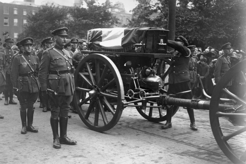 The funeral procession for Michael Collins (Getty Images)