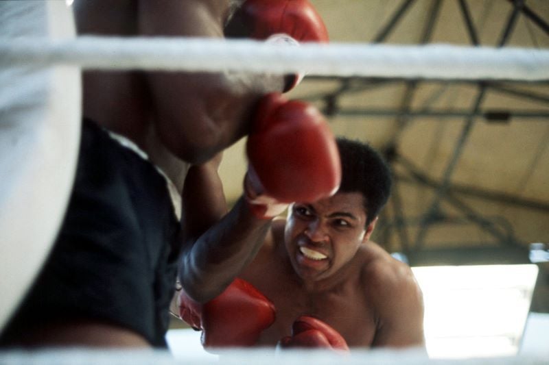 Muhammad Ali and Al 'Blue' Lewis during their famous Dublin bout (Getty Images)
