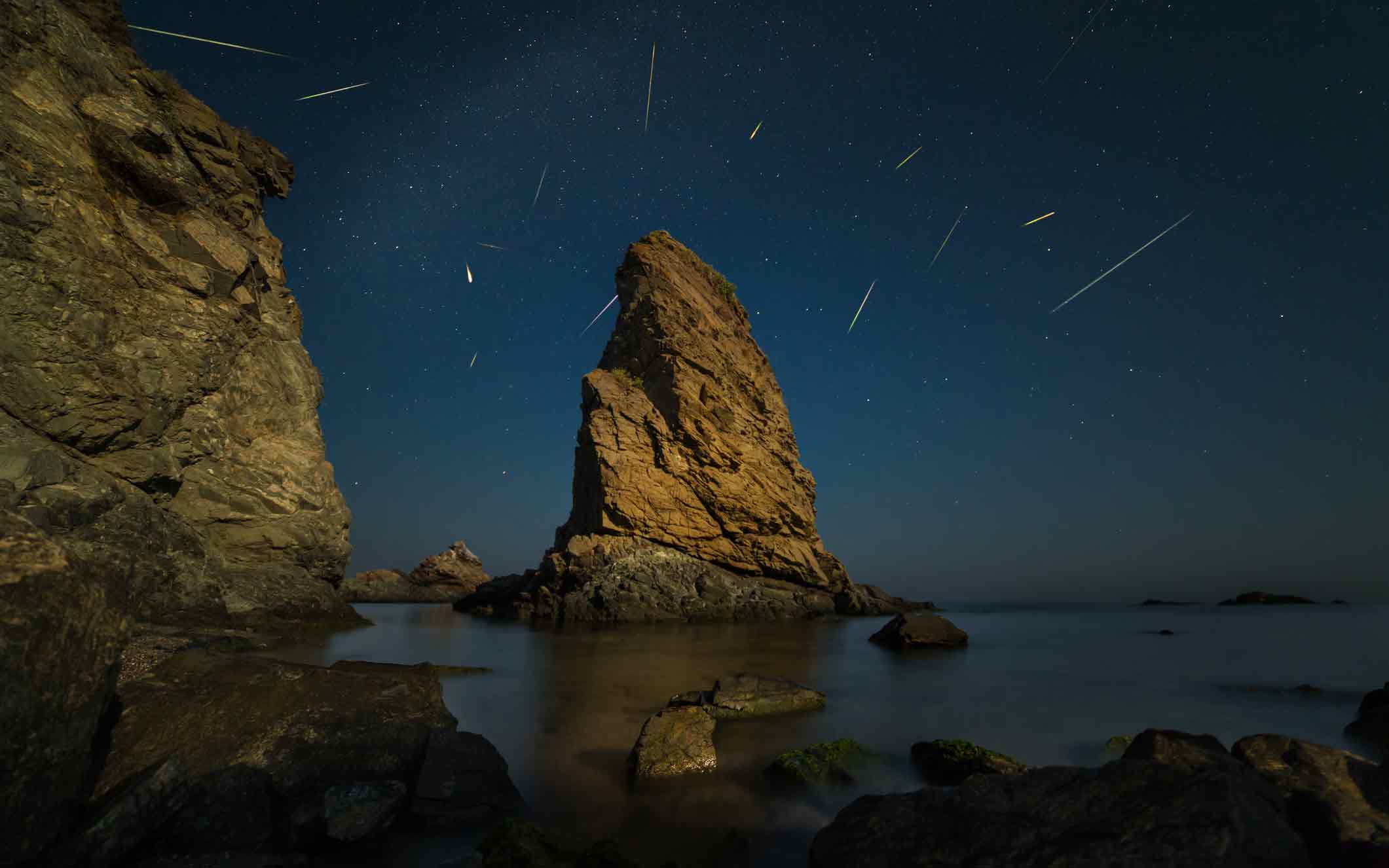 The Perseid meteorite shower. Image: Getty