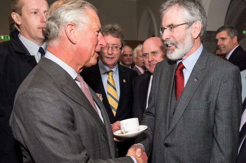 Prince Charles and Gerry Adams in Galway in 2015 (Getty Images)