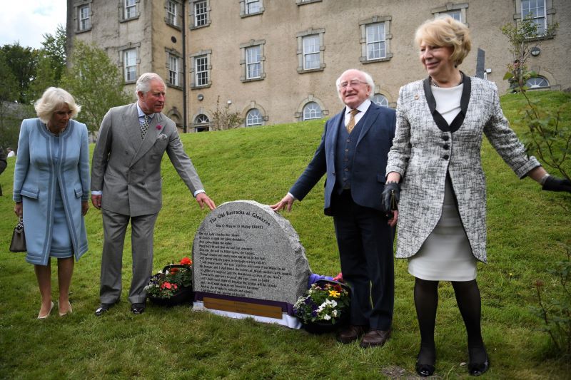 The unveiling of 'The Old Barracks at Glencree' (Getty Images)