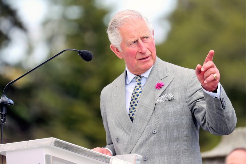 Prince Charles delivering an address at Powerscourt (Getty Images)