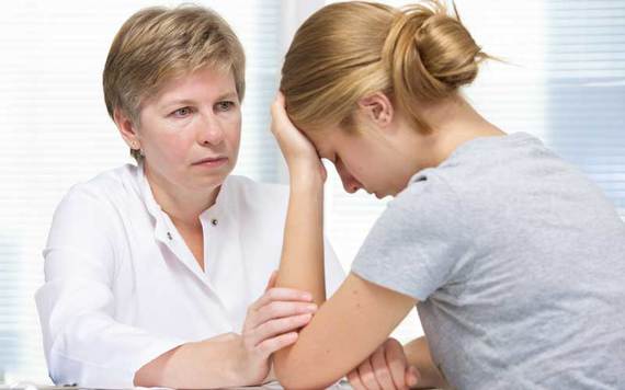 Stock photo of a girl talking to a therapist. Credit: iStock