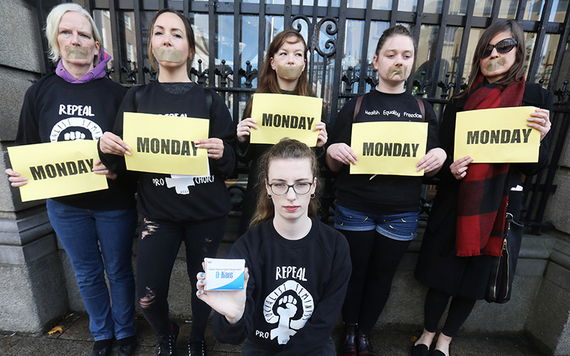 Repeal the Eighth protest the reality that Irish women are taking abortion pills.
