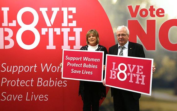 The launch of the "Love Both" / vote no campaign.