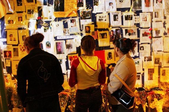 The public scan fliers of missing people after 9/11 in New York. The public scan fliers of missing people after 9/11 in New York.