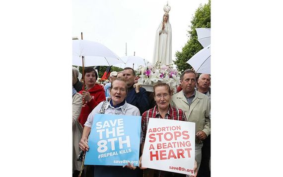 A Save the Eight pro-life rally in Dublin.