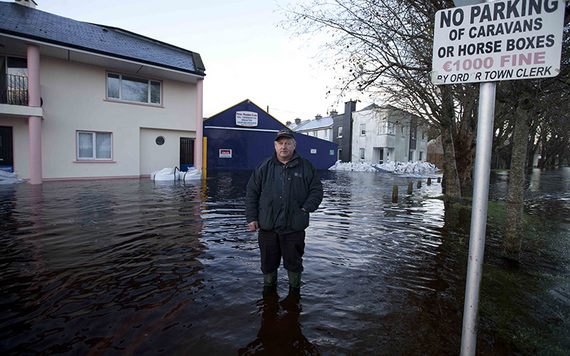 The town of Ballinasloe, County Galway flooded by the River Shannon (Photos: RollingNews.ie)