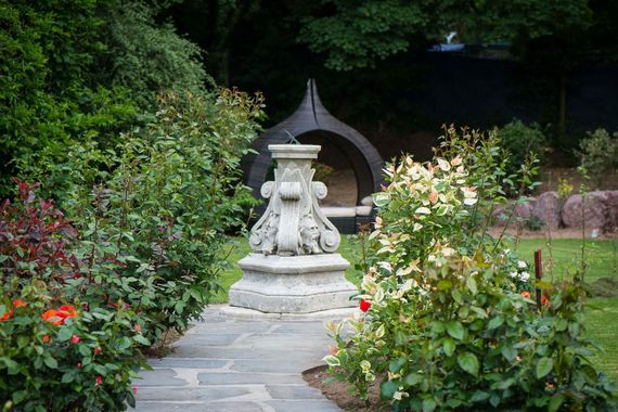 The holistic gardens at Ballinwillin Farm House.