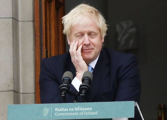 Boris Johnson in Dublin. Image: Getty.