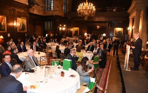 "Understanding Brexit" conference room at the Harvard Club. Image credit: Nuala Purcell. 