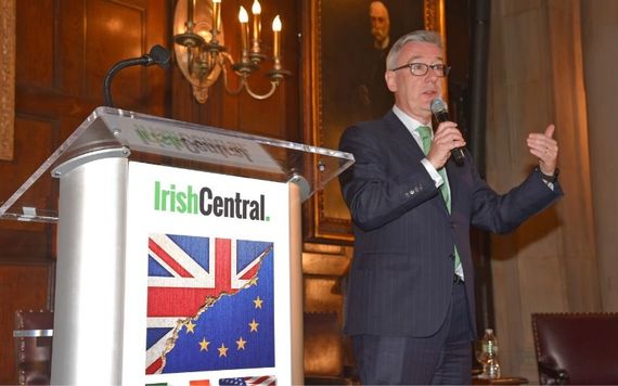 Kieran McLoughlin making introductions. Image: Nuala Purcell. 