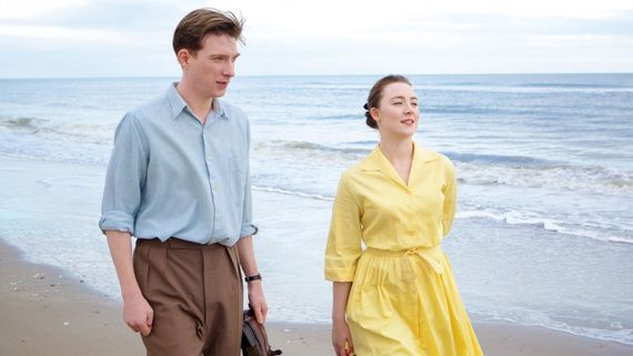 Domhnall Gleeson and Saoirse Ronan in the 2015 movie "Long Island". Domhnall Gleeson and Saoirse Ronan in the 2015 movie "Long Island".