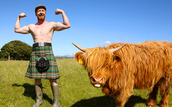 Irish Farmer's Mr January, Michael Cronin, from County Cork.