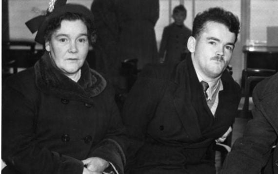 Bridget Brown and on of her 21 children, Christy Brown.