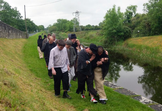 "Tracing the route along the Royal Canal that the original emigrants had taken to Dublin."
