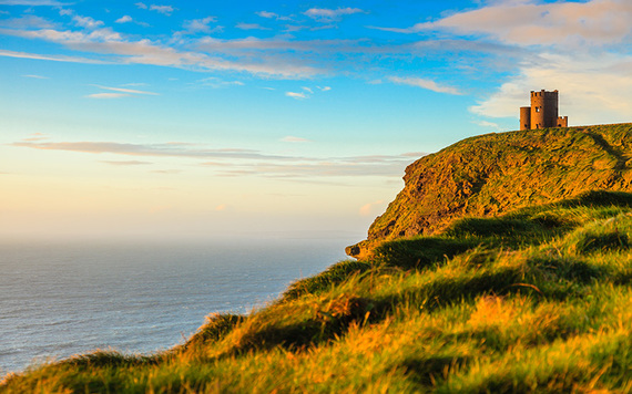 O'Brien's Tower on the Cliffs of Moher.