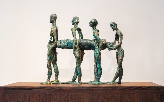 'Famine Funeral' by John Coll - ‘Coming Home Art and the Great Hunger.' Image: artandthegreathunger.com