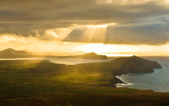 Rays of sunlight over the Dingle Peninsula. Photo: Tourism Ireland
