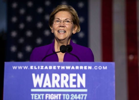 Democratic hopeful Elizabeth Warren.