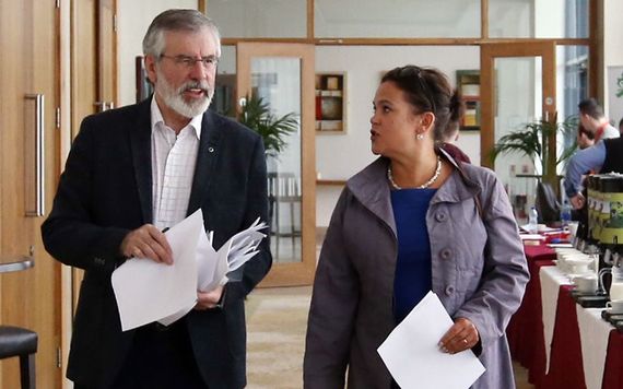 Gerry Adams and Mary Lou McDonald. Credit: RollingNews.ie