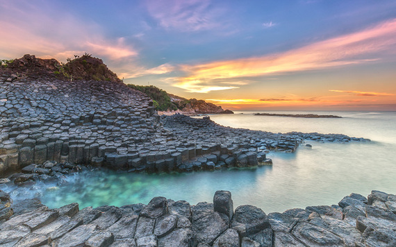 Le Giant's Causeway.