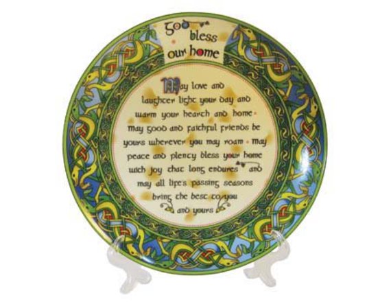 This decorative plate will compliment any newlyweds home