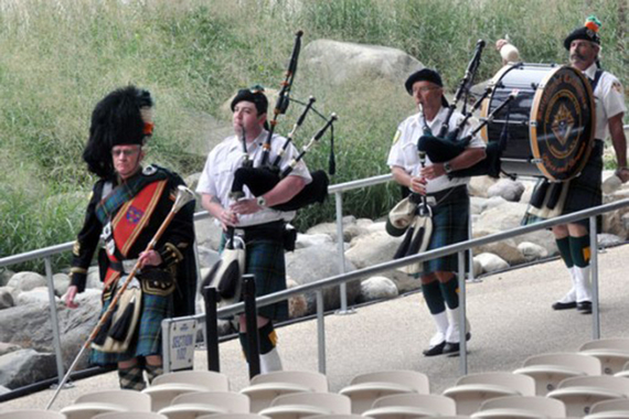 Pipers at a previous Great Irish Fair, in Brooklyn.
