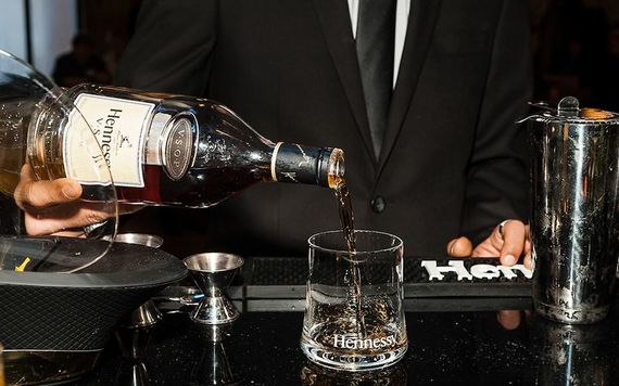 Hennessy crafted custom cocktail. Photo: Moya McAllister