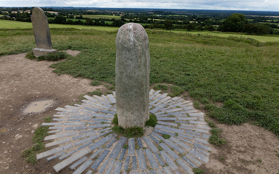 The ancient Stone of Destiny on the Hill of Tara.