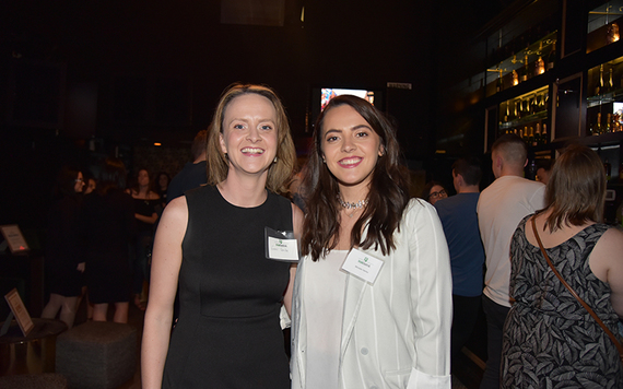 Emer Forde and Michelle Hanley, IrishCentral's Marketing and Advertising Manager. Photo: Nuala Purcell