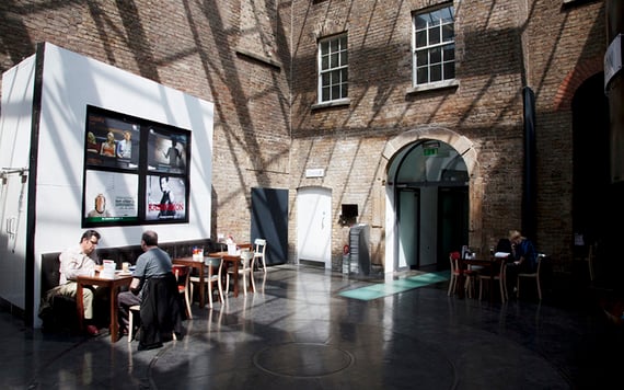 The lobby of the Irish Film Institute cinema.