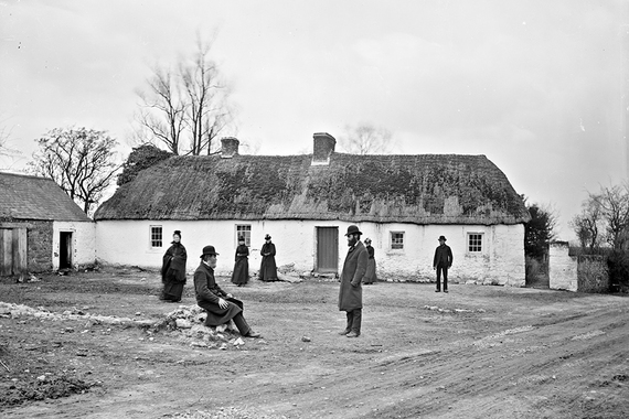 John and Andrew Fox’s house, after eviction, Clongorey, County.Kildare.