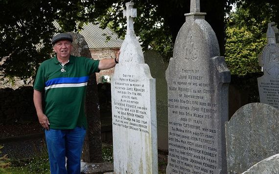 Kennedy ancestors of President John F. Kennedy, as well as Mike's great grandfather William Kennedy, are buried in Whitechurch Graveyard near Dunganstown, Co. Wexford.