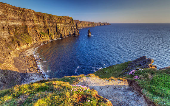 As Falésias de Moher, no Condado de Clare.