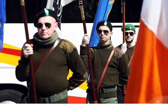 Photos from republican commemorations just days after Lyra McKee's s death.