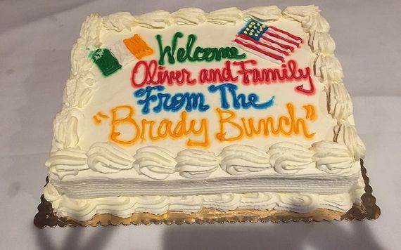 A welcome cake for Oliver Bonnes!