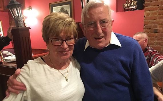 Oliver’s new cousins Marion and Gerry Cregan came from the Bronx for the celebrations.