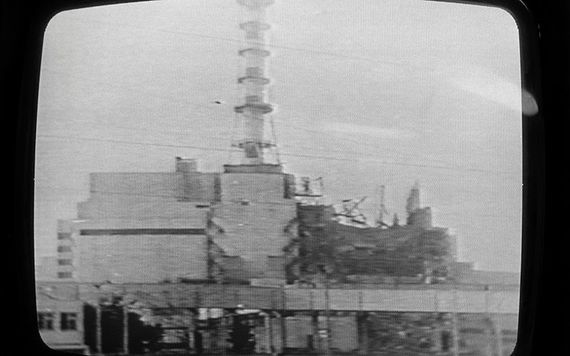 TV footage of the Chernobyl Disaster. Photo: Getty Images