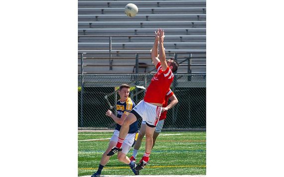 Cork's Alan Raftery claims the high ball.