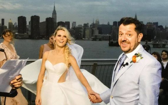Louise Barry and Dave Barckow’s New York wedding in 2017.