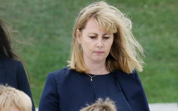Emma Mhic Mhathúna attending the Pope's Mass in the Phoenix Park in August.