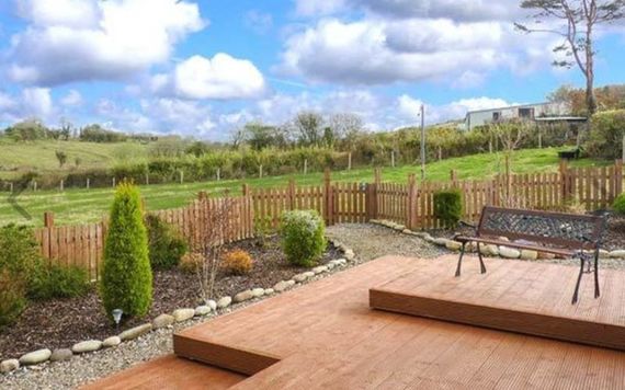 The beautiful view from the back conservatory.